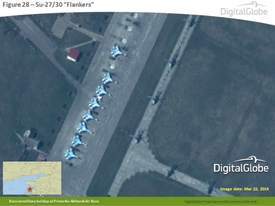 Ruské letouny u ukrajinských hranic.