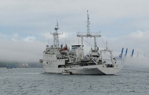 Výzkumná loď vojenského námořnictva Maršál Gelovani.
