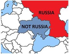Mapa, kterou kanadští vojáci NATO poslali svým ruským kolegům, aby jejich vojáci příště nazabloudili na Ukrajinu.