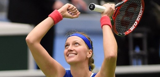 Petra Kvitová získala v první nedělní dvouhře rozhodující třetí bod.