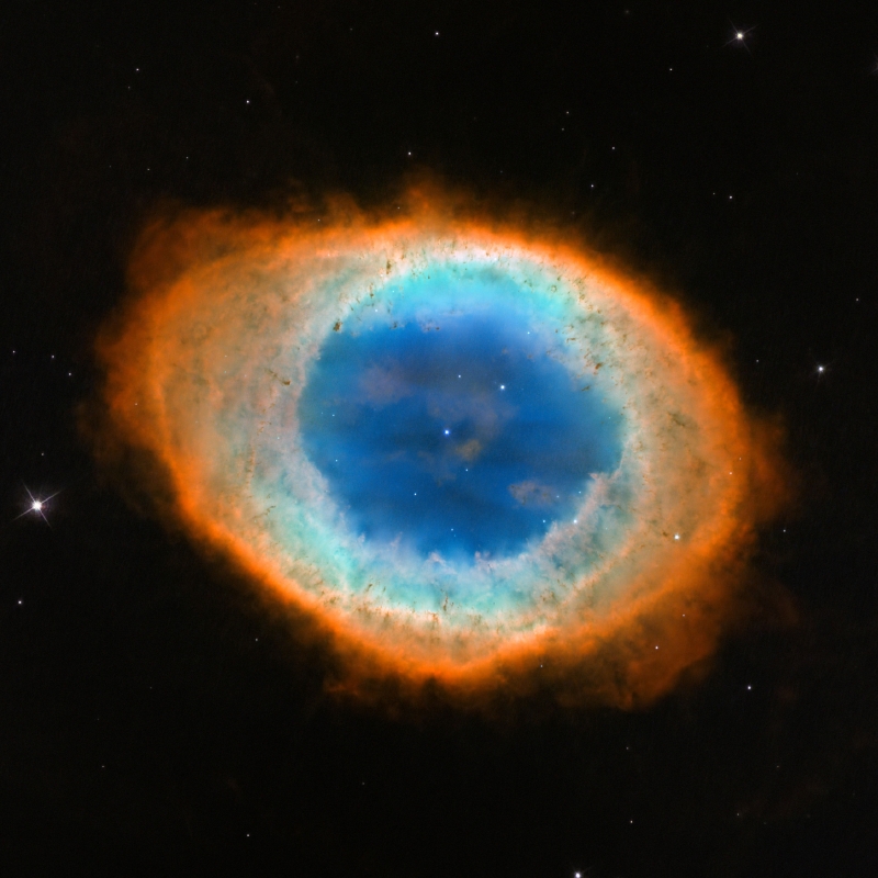 Prstencová mlhovina Messier 57.