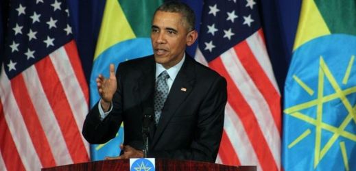 Americký prezident Barack Obama během své návštěvy Etiopie.