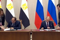 Ruský prezident Putin jednal s egyptským prezidentem Sísím. 