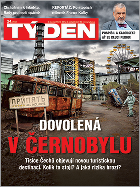 Aktuální obálka časopisu TÝDEN.