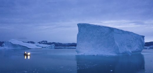 Ledovec v Grónsku.