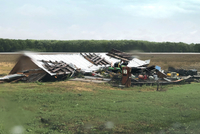 Bouře ničila domy (Mississippi).